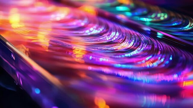 A closeup of a laser ter at work beads of light sweeping across a patterned sheet of acrylic revealing the precision and adaptability in creating custom shapes without the need for