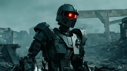 war ll humanity skeleton damaged machine soldier robot combat artificial android a human environment metal destroyed abandoned metal robot humanoid intelligence damaged robot android android - Powered by Adobe