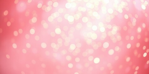 Abstract Pink Bokeh Background with Soft White Lights and Gradient Effect