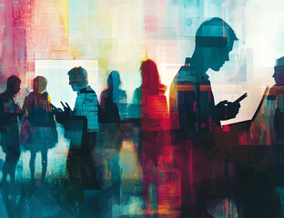 collaborative work, office work, office, business meeting