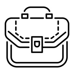 A line style icon of messenger bag 