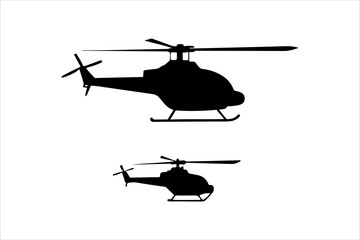 Helicopter Silhouette Collection set and high details