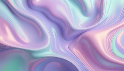 Obraz premium Colorful Abstract Gradient with Flowing Pastel Waves and Vibrant Highlights