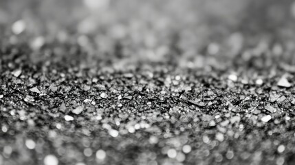 "Abstract Silver Texture with Grainy Noise Background"