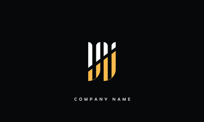 Obraz premium VV, VV Abstract Letters Logo Monogram