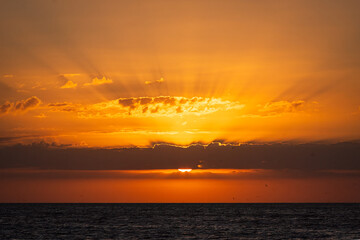 Sanibel Island Sunset with Crepuscular Rays from October 28, 2023