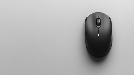 Wireless mouse on a bright white surface designed for efficient computer navigation and productivity tasks at a modern workspace during a sunny afternoon