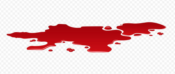 Blood spilled or paint. Huge Puddle of blood. Fresh blood. Puddle of red paint. Site of occurrence	
