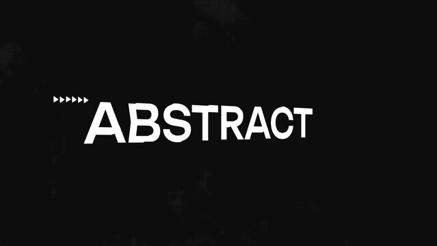 Abstract Effect Typography Titles