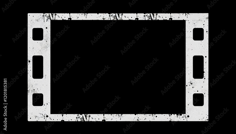 Aufkleber grunge film strip frame vintage nostalgic projects add own content!
