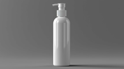 A sleek white pump bottle designed for skincare products, showcasing a modern aesthetic with a minimalist approach to beauty packaging.