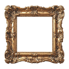 Elegant Decorative Frame Isolated on White Background for Display