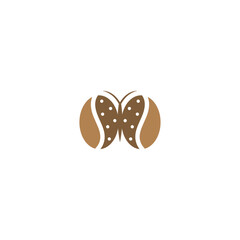 Butterfly and coffee beans logo idea.