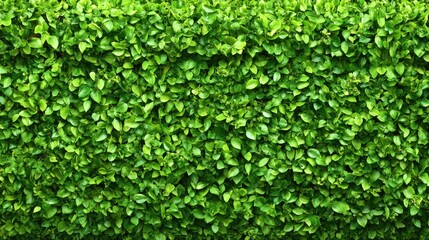 Obraz premium Lush green hedge wall, natural texture background for design