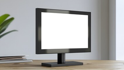 Modern Mock-Up: A White Screen Template for Custom Designs
