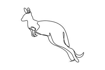 kangaroo is endemic animal from australia that has unique movement