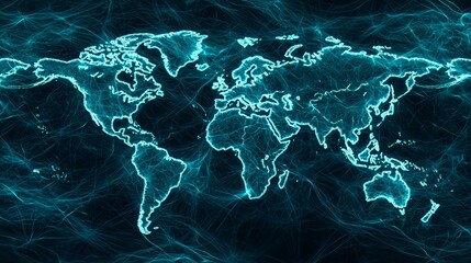 Global Network: A Visualization of Worldwide Interconnectivity