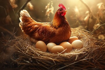 chicken and eggs
