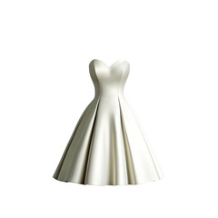 Elegant Ivory Satin Cocktail Dress, Sweetheart Neckline, A-line Silhouette