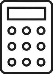 Calculator Tool Icon Symbolizing Financial Accuracy and Analysis, Ideal for Presentations