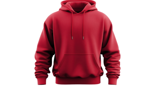 A stylish red hoodie with a front pocket, perfect for casual outfits and cozy comfort during cool weather. Ideal for streetwear and everyday fashion.