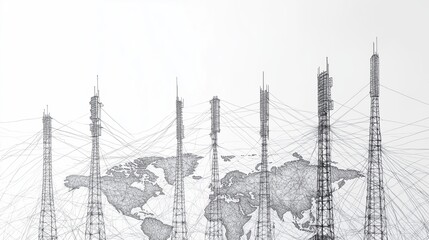 Obraz premium World Radio Day illustration 