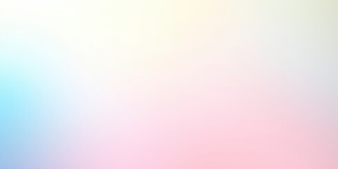 Obraz premium A Soft and Dreamy Abstract Blurred Background with Gradient Colors of Pastel Blue, Yellow, and Pink