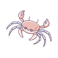 crab walking icon, crab walking vector illustration-simple illustration of crab walking, perfect for crab walking logos and icons