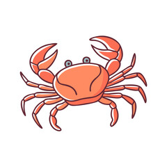 crab walking icon, crab walking vector illustration-simple illustration of crab walking, perfect for crab walking logos and icons