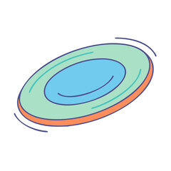 frisbee icon, frisbee vector illustration-simple illustration of frisbee, perfect for frisbee logos and icons