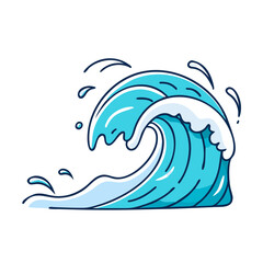 ocean wave splash icon, ocean wave splash vector illustration-simple illustration of ocean wave splash, perfect for ocean wave splash logos and icons