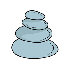 pebble rock stack icon, pebble rock stack vector illustration-simple illustration of pebble rock stack, perfect for pebble rock stack logos and icons