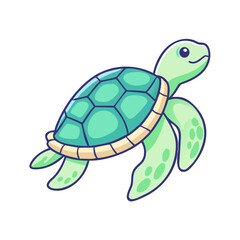 sea turtle icon, sea turtle vector illustration-simple illustration of sea turtle, perfect for sea turtle logos and icons