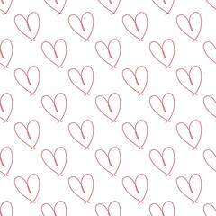 seamless pattern with hearts