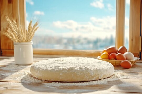 Moldes antiguos para pan de Pascua en un entorno acogedor y soleado