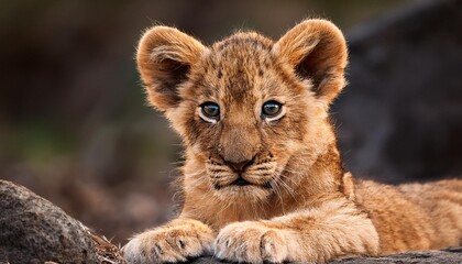 Obraz premium lion in the grass