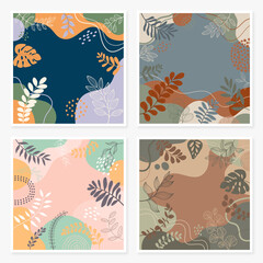 Design banner frame background . Colorful poster background. Art print for beauty, fashion and natural products,wellness, wedding and event.