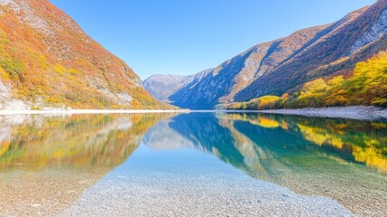 Naklejka premium Expansive clear blue sky serene view of the azure daytime atmosphere vast