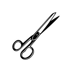 a drawing of a scissors vector illustration