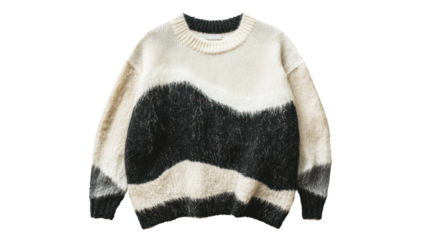 Cozy and stylish oversized sweater featuring a unique pattern, perfect for casual outings or lounging at home during chilly days.