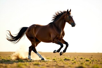 Fototapeta premium Majestic Galloping Budyonny Mare - Dynamic Action