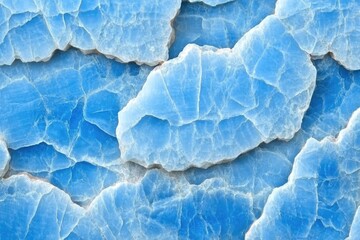 Obraz premium Blue calcite stone texture background, close-up view