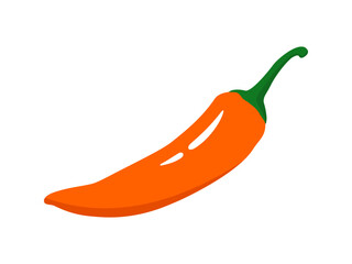 Orange hot level pepper icon