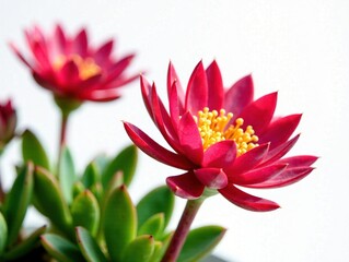 Obraz premium Flower Ice Plant (Carpobrotus) - Sun-Drenched Beauty