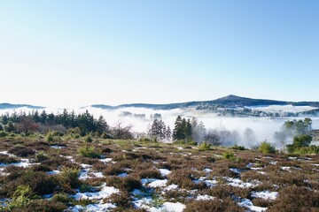 Hohe Acht in einer Winterlandschaft