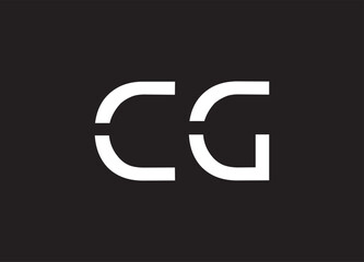 Obraz premium CG letter logo and initial logo design