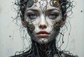 portrait of a woman in mask