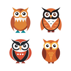 Owl Illustration Bundle. This charming owl vector bundle brings together a variety of owl-themed graphics, from cute and playful to detailed and elegant