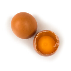 egg chicken isolated on white background
