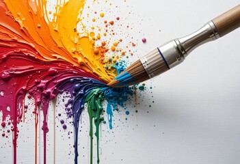Obraz premium paint brush strokes